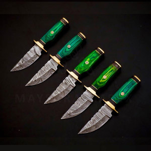 Lot de couteaux de chasse Damas mixtes avec étui – Livraison immédiate, stock disponible, vente en gros uniquement, option de sélection et d'assemblage de couteaux - Product Image 5