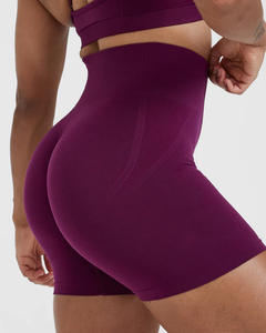 Legging de yoga sans couture de haute qualité pour femme, effet push-up fessier, taille élastique, couleur unie, idéal pour le fitness - Product Image 6