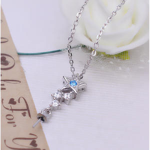 S925 Silver Pentagram Chain & Earnail <b>Set</b> DIY 7-13 Hair <b>Pearl</b> Empty Support Women's Fine <b>Jewelry</b> Accessories Tide 2813 - Product Image 3