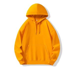 Sweat-shirts à capuche unisexe en coton uni surdimensionnés personnalisables toutes couleurs – Pulls et sweats à capuche pour hommes grandes tailles en molleton bouclette - Product Image 6