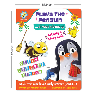 Libro de la Serie para Aprendizaje Temprano de Biplob, Libro 4: Plava el Pingüino, Libro de Rompecabezas con Audio sobre Buenos Hábitos - Siempre se Limpia - Product Image 6