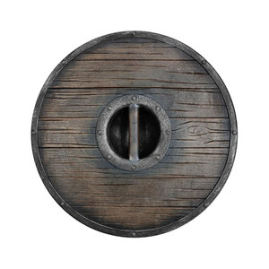 Bouclier rond en bois Viking de haute qualité, design nordique classique, artisanat fait main pour la décoration et les événements costumés - Product Image 6