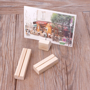 Exhibidores de Tarjetas de Madera Natural, Soportes de Madera Maciza para Mostrar Precios en Cafeterías, Panaderías y Menús - Product Image 6