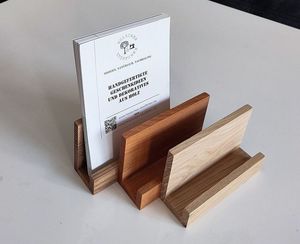 Porta Tarjetas de Visita de Madera Premium para Escritorio de Oficina, Elegante Soporte para Tarjetas de Visita, Organizador para Oficina y Recepción - Product Image 3