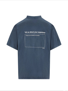 Camiseta Premium para Hombre, Azul Marino Lavado, Estilo Casual Urbano, Corte Holgado, Tela de Algodón y Felpa, Secado Rápido, Estilo Vintage - Product Image 2