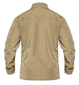 Veste tactique softshell imperméable personnalisée pour homme, coupe-vent, style streetwear, fermeture éclair, doublure polaire et col montant - Product Image 2