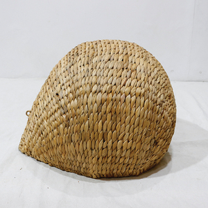 New Design Water Hyacinth Teardrop <b>Cat</b> Swing Chair Hanging Pet Bed with Metal Stand - Product Image 5