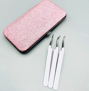 Eyelash Tweezers Premium <b>Lash</b> Pickup Tweezer for Volume Extensions Stainless Steel Professional Quality - Product Image 6