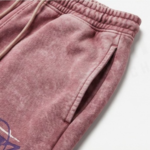 Survêtement tendance pour homme, effet délavé, service OEM ODM, coupe oversize, imprimé sérigraphié, vêtements de sport de haute qualité - Product Image 5