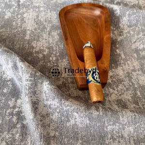 Tradebyd ที่เขี่ยบุหรี่ทำด้วยมือไม้ธรรมชาติแบบชนบทสำหรับกลางแจ้งลานบาร์คาเฟ่สำนักงานสูบบุหรี่ - Product Image 3