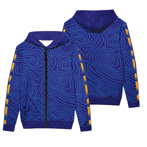 เสื้อแจ็คเก็ตผู้ชายแบบขายส่ง ปรับแต่งได้ตามต้องการ สำหรับฤดูใบไม้ร่วง มีซิป ปักลาย 3 มิติ พิมพ์ลายแบบ Sublimation ทั้งตัว กันลม ระบายอากาศได้ดี เป็นมิตรต่อสิ่งแวดล้อม ผลิตจากผ้าฟลีซ - Product Image 6