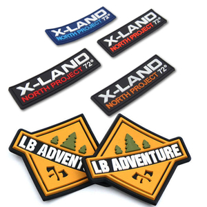Écussons personnalisés gaufrés imperméables avec logo, badges 3D en relief pour vêtements, fournisseur OEM - Product Image 1