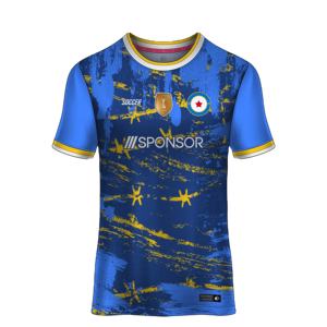 เสื้อฟุตบอลผู้ชายคุณภาพสูง ออกแบบและโลโก้ตามสั่ง ขายส่ง รุ่นใหม่ ระบายอากาศได้ดี - Product Image 3