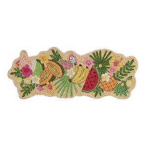 Floral Embroidered Table <b>Runner</b> multi coloured Cotton Bohemian Home Decor <b>Washable</b> - Product Image 1