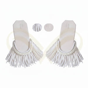 เครื่องปักลายเส้นไหมพรมแบบพรีเมียมสั่งทำพิเศษ  แผ่นปักติดบ่าแบบคลาสสิกพร้อมตราประดับยศ - Product Image 1