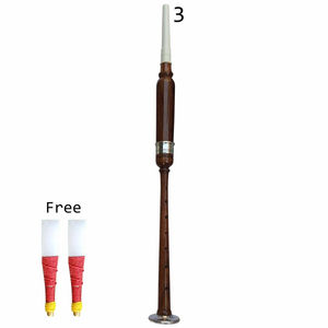 Chanter de práctica profesional de bagpipe escocés marrón con 2 cañas y estuche rígido, chanter de práctica de palisandro premium - Product Image 1