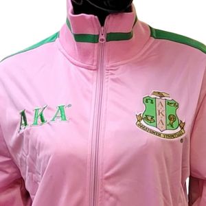 Pink AKA Vintage Track <b>Jacket</b> Women Zip Up Sports <b>Jacket</b> Casual Fashion Outerwear Athletic Style Streetwear Apparel Wholesale - Product Image 6