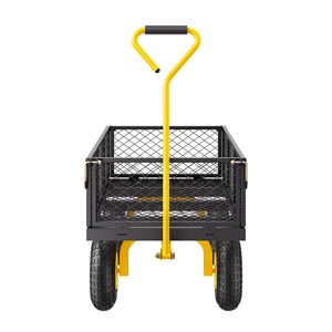 Carrello da Giardino in Acciaio Resistente con Ruote da 10 Pollici, Capacità 900 Libbre, Carrello Utilitario per Esterni - Product Image 2