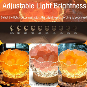Lámpara de Sal del Himalaya de Grado Premium, Lámpara de Cristal Natural para un Ambiente Relajante y Curativo - Product Image 2