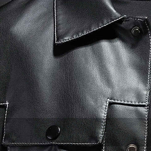 Trendy Wholesale <b>Men's</b> Cowhide Leather <b>Jacket</b> <b>Lightweight</b> Fashion with Zipper Ultimate Casual Street Style Leather <b>Jacket</b> - Product Image 6