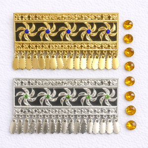 MOLL JEWELLERS - Joyería Vintage Chapada en Oro, Aleación Hecha a Mano, Ecológica, Impermeable, Elegante, con Brillantina, Mini Animales, Borlas y Flores - Product Image 3