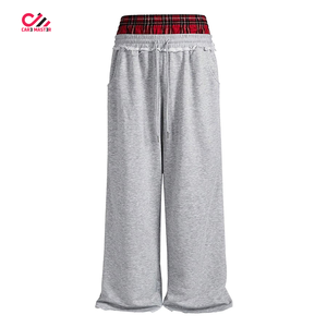 Men Casual Baggy <b>Trousers</b> Loose Fit Streetwear Oversized Wide Leg Pant Trendy Comfortable Cotton Fabric High Quality Online Sale - Product Image 1