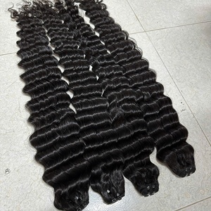 Wave Curly Natural Human Virgin Hair Hair Wig Flat <b>Tip</b> Tape Double Drawn Hair <b>Extensions</b> Loose Wave Curly Single Donor - Product Image 1