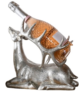 Soporte de Metal de Lujo para Botellas de Vino con Diseño de Ciervo, Escultura Artística de Ciervo, Soporte para Vino, Decoración para Bar en Casa - Product Image 1