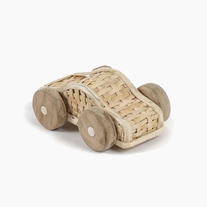 Garage en rotin pour jouets avec mini-voiture de poupée, circuit de course artisanal, achat en ligne pour jouets d'enfants - Product Image 6