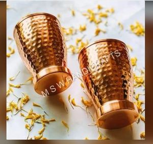 Premium Quality Copper Kashmere Double Wall <b>Straw</b> & Handle Large Capacity Eco-Friendly Drinkware - Product Image 4