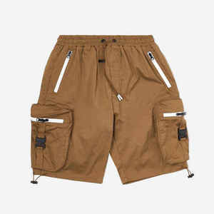 Pantalones cortos cargo de nailon para hombre High Street, bordados y teñidos lisos, los más vendidos para la nueva temporada, ideales para el trabajo y estilo urbano. - Product Image 5