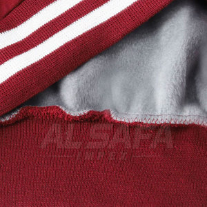 Chaqueta Letterman de talla grande al por mayor para uso en exteriores, chaqueta de invierno Letterman para hombre con cuello alto - Product Image 5