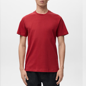 Camiseta Casual de Cuello Redondo para Hombre, Algodón Premium, Cuello Redondo, Manga Corta, Logotipo Personalizado, Proveedor Mayorista OEM - Product Image 1