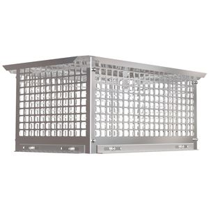 Coperchio per Camino in Acciaio Inossidabile 13'' x 24'' con Copertura Regolabile per Canna Fumaria e Parascintille con Bulloni per Ville - Product Image 1