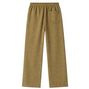 Conjunto de Sudadera con Capucha y Cremallera con Ribete en Contraste y Pantalones Jogger para Hombre, Ropa Deportiva Casual de Algodón en Verde Oliva - Product Image 4