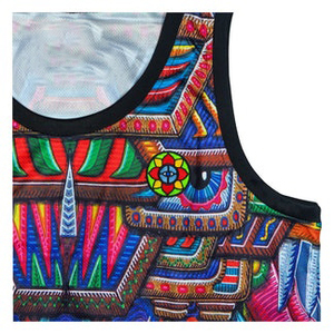 Débardeur pour homme à imprimé psychédélique, séchage rapide, sans manches, réactif aux UV, pour festivals EDM et tenue décontractée - Product Image 5