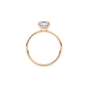 Bague de fiançailles REYES, nouveau design, coupe princesse, 0,96 carat, moissanite, en argent sterling 925, certifiée GRA, cadeau de mariage, bijoux - Product Image 5