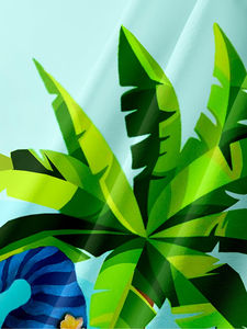 Chemises décontractées pour hommes à manches courtes, boutonnées, en satin hawaïen, tricotées, respirantes, en polyester/coton, séchage rapide, personnalisables OEM - Product Image 4