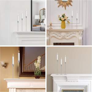 Lot de 6 bougeoirs décoratifs vintage modernes à prix avantageux pour mariage, anniversaire et décoration intérieure - Product Image 6