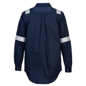 <b>Men's</b> Navy Colour Reflective <b>Work</b> <b>Shirt</b> Long Sleeve Visibility Safety Uniform Breathable High Quality <b>Work</b> <b>Shirt</b> <b>For</b> <b>Man</b> - Product Image 2