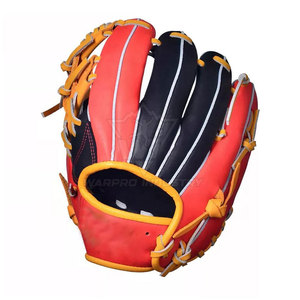 Gants de baseball respirants avec design palmé, finition en cuir de qualité supérieure pour l'entraînement au baseball et les matchs de club - Product Image 4