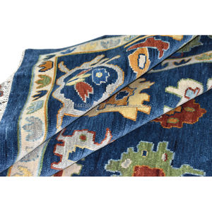 Luxueux tapis en laine Oushak motif floral personnalisé noué à la main tissé lavable pour la décoration intérieure chambre bureau hôtel salon - Product Image 1