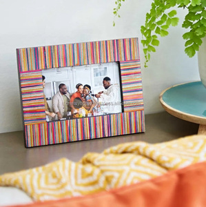 Modern Home Decor Multi-Color Photo <b>Frame</b> Custom Natural Wood <b>Picture</b> <b>Frame</b> with Bone Wood Design Wedding Gift Table Top Display - Product Image 4