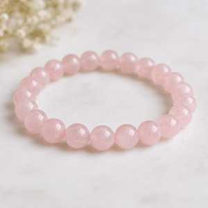 Cheap Customize Luxury Stretch <b>Elastic</b> Resin Bead Stretch Rose Quartz Gemstones Fashion Jewelry <b>Bracelets</b> Gifts - Product Image 2