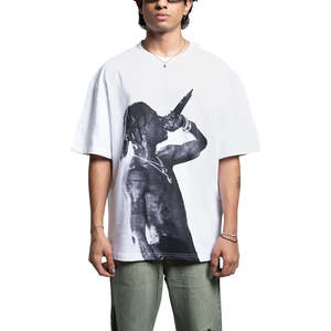 Camiseta Extra Grande para Hombre, 100% Algodón, Grueso |   Serigrafía Personalizada para Ropa Urbana |   Fabricante con MOQ Bajo 2026 - Product Image 1