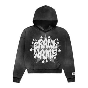 Conjuntos de Sudadera y Pantalones Deportivos Personalizados con Serigrafía, Pantalones Deportivos Acampanados con Efecto Lavado Ácido para Hombre - Product Image 2