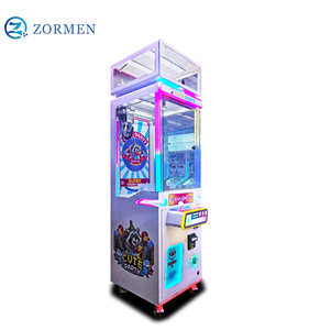 Zormen Fun Interactive Cute Party Claw Machine, Jeu d'arcade attrape-poupées à monnayeur, captivant, avec lumières néon RVB dynamiques - Product Image 6