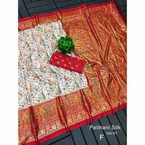 DISEÑADOR DOLA SEDA KALAMKARI PATOLA IMPRESIÓN DIGITAL <span class=keywords><strong>SAREE</strong></span> CON BLUSA DESCOSADA NARANJA