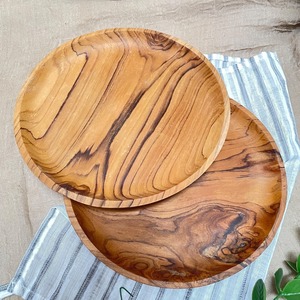 Assiette en bois de qualité supérieure, idéale pour un usage quotidien à la maison, pour servir le déjeuner et le dîner, vaisselle élégante, accessoire de table indispensable et stylé. - Product Image 3
