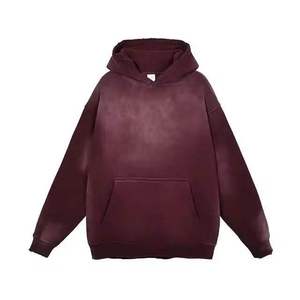 Hot Sale Unique Style <b>Sun</b> Faded Hoodies for Men's 100% Cotton Breathable Winter Wear Printing & Embroidery Logo Men's Hoodies - Product Image 3